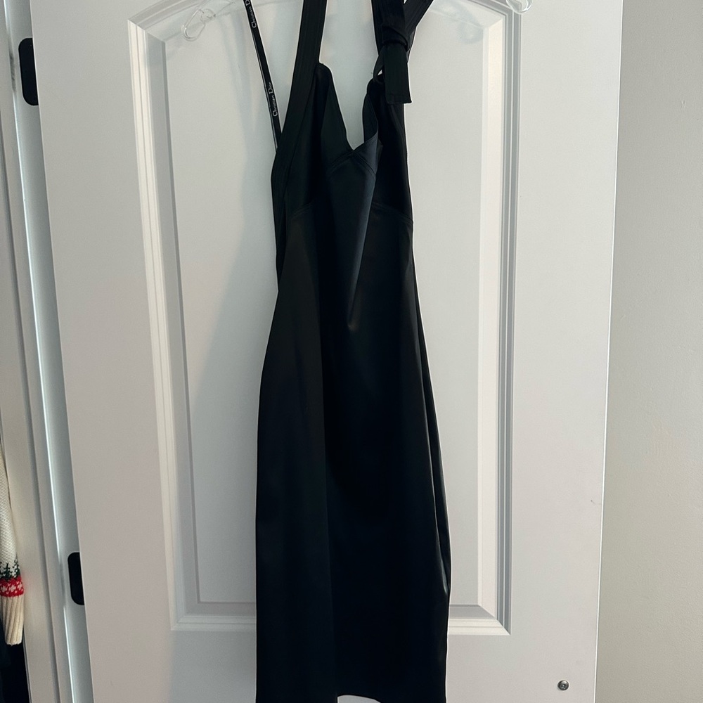 Christian Dior Black Halter Dress